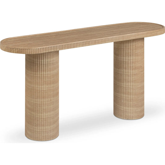 Darcy Indoor/Outdoor Console by TOV Furniture. Made from concrete, metal in a rustic style.