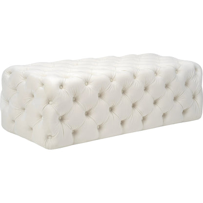 Kaylee Ottoman by TOV Furniture. Made from velvet in a modern style.
