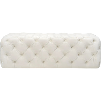 Kaylee Ottoman by TOV Furniture. Made from velvet in a modern style.