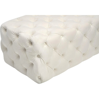 Kaylee Ottoman by TOV Furniture. Made from velvet in a modern style.
