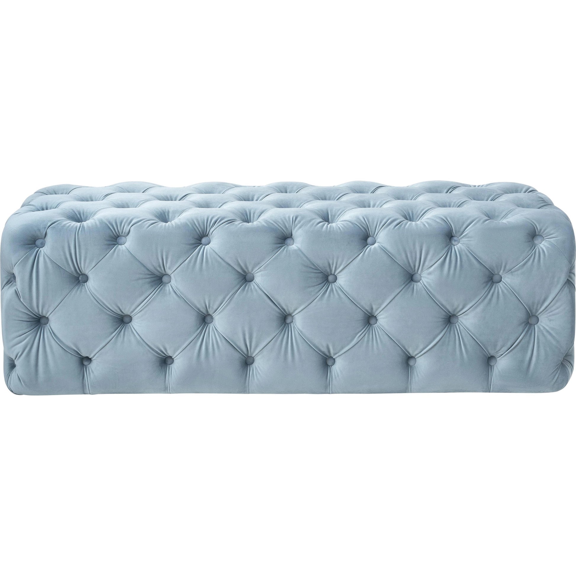 Kaylee Ottoman by TOV Furniture. Made from velvet in a modern style.
