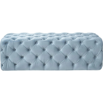 Kaylee Ottoman by TOV Furniture. Made from velvet in a modern style.