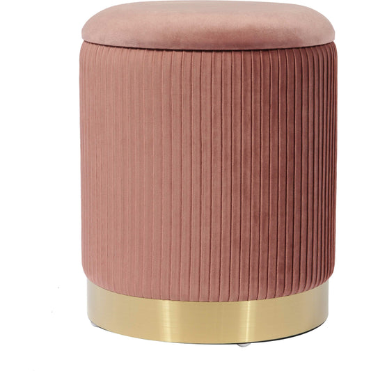 Zoe Velvet Storage Ottoman by TOV Furniture. Made from velvet in a transitional style.