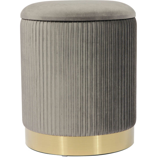 Zoe Velvet Storage Ottoman by TOV Furniture. Made from velvet in a transitional style.