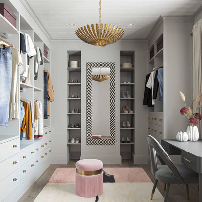 Melody Tasseled Ottoman by TOV Furniture. Made from velvet, mdf in a transitional style.