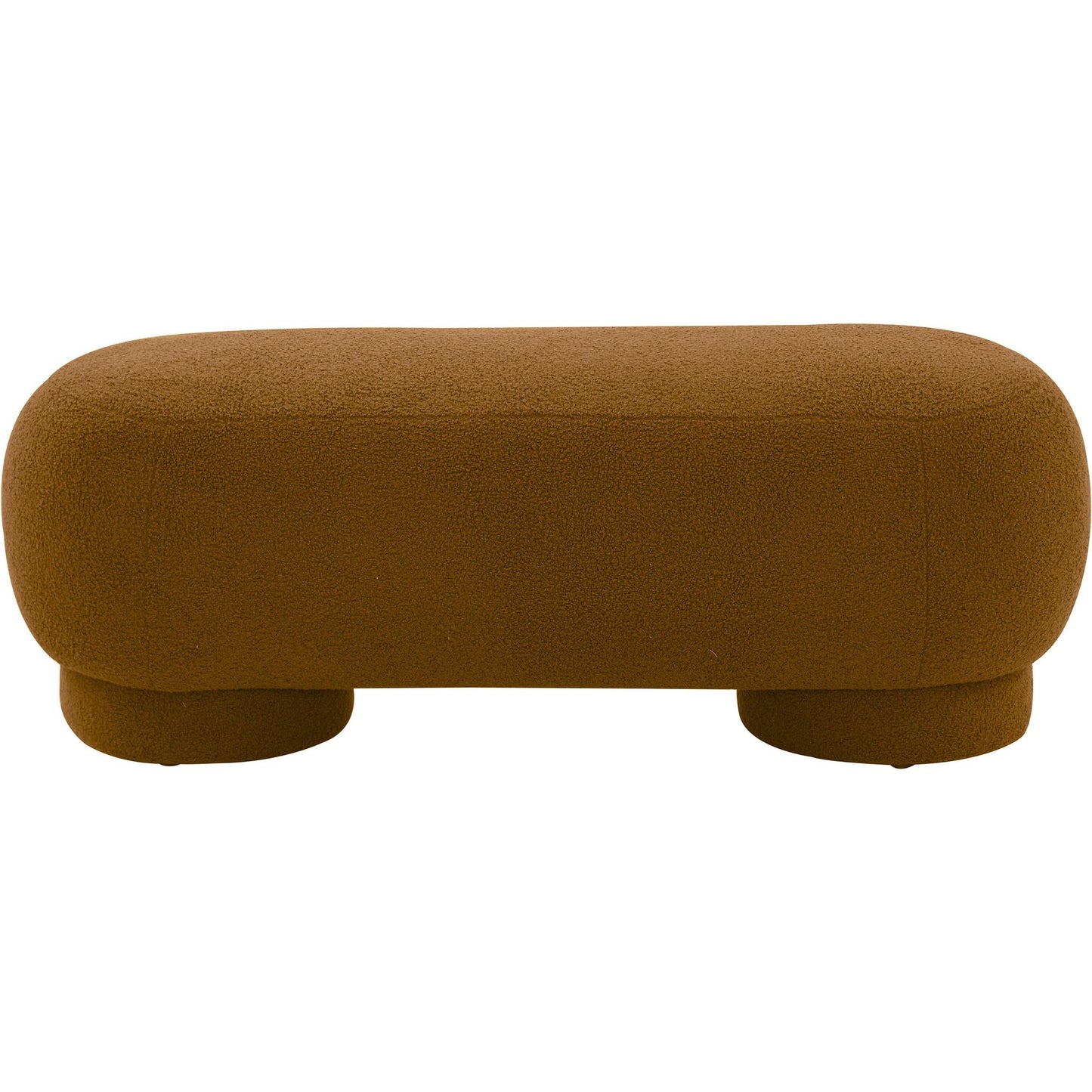 002 SI-1984410 | Additional Silo | Mara Vegan Shearling Ottoman by TOV Furniture in brown. Made from faux shearling, wood in a modern style.
