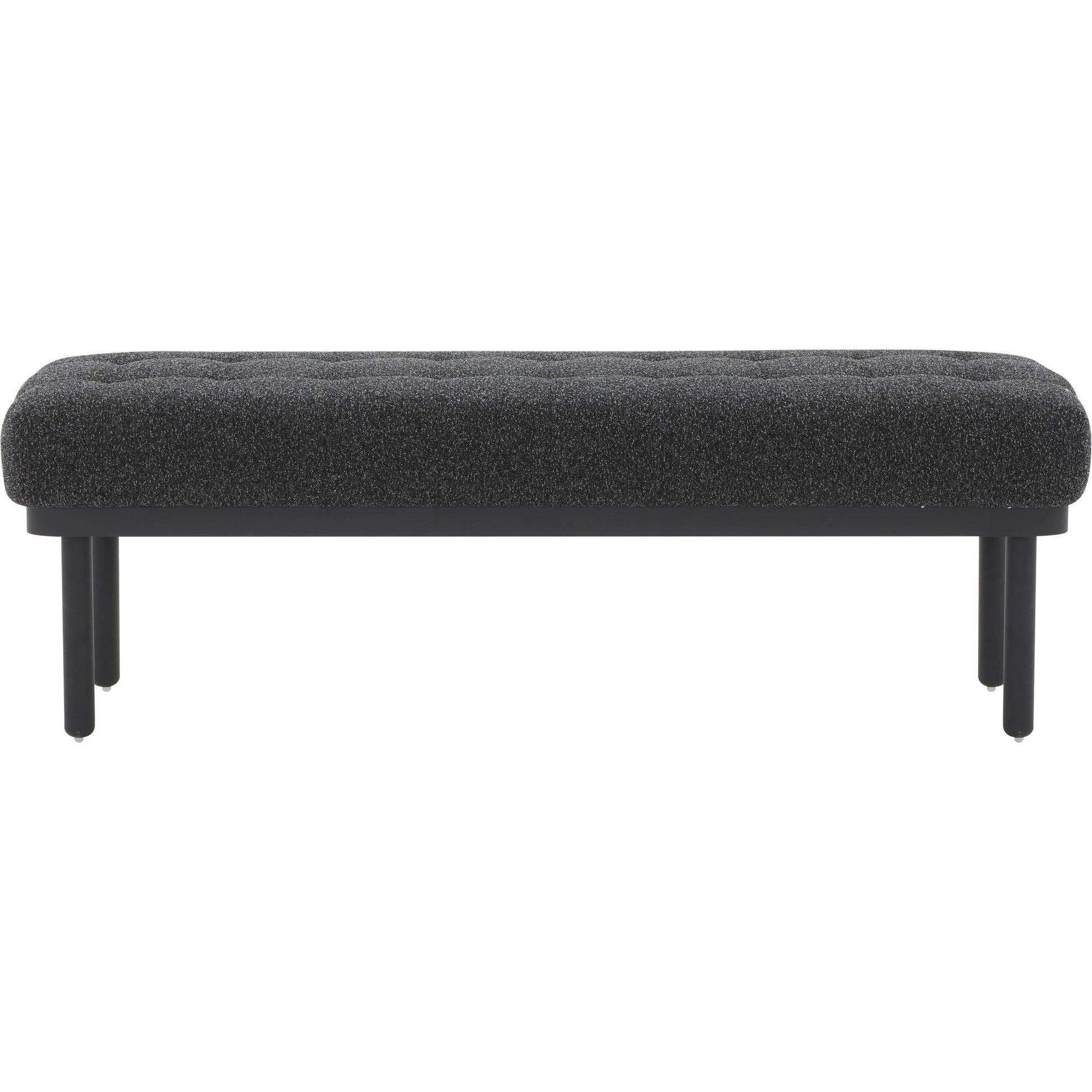 Olivia Boucle Bench by TOV Furniture. Made from boucle, iron, wood in a modern style.