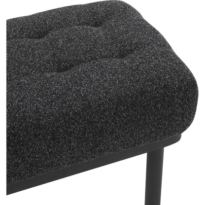 Olivia Boucle Bench by TOV Furniture. Made from boucle, iron, wood in a modern style.