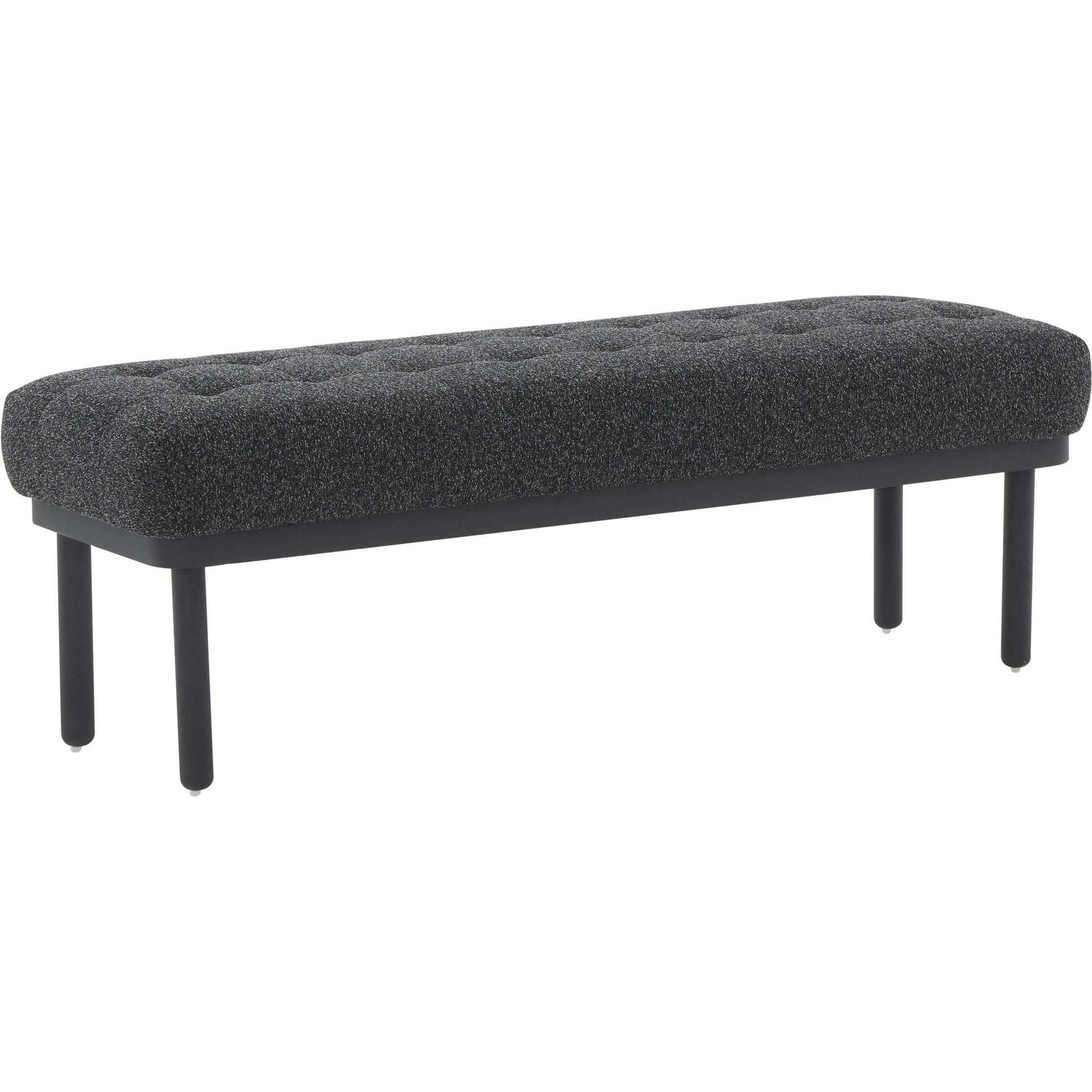 Olivia Boucle Bench by TOV Furniture. Made from boucle, iron, wood in a modern style.