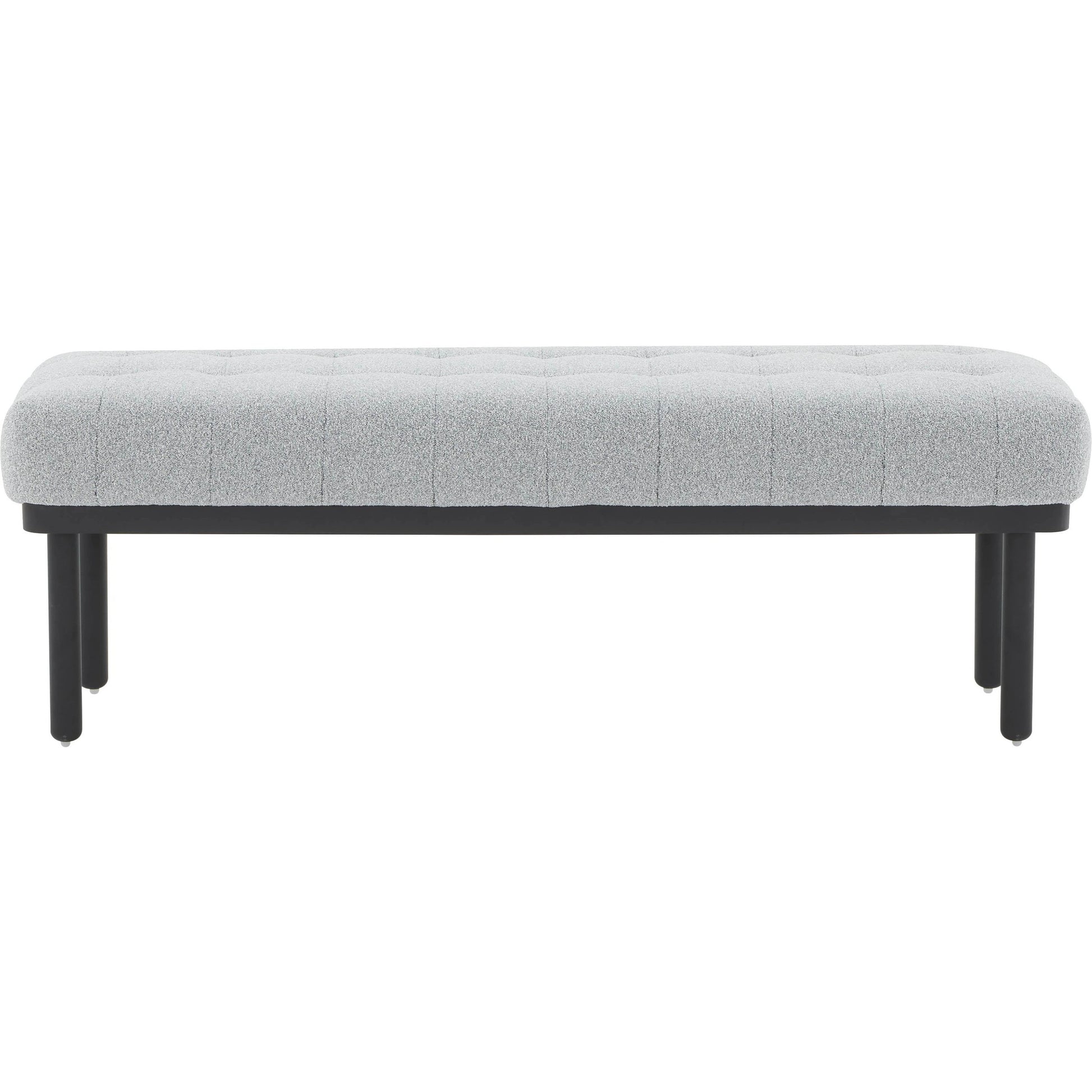 Olivia Boucle Bench by TOV Furniture. Made from boucle, iron, wood in a modern style.