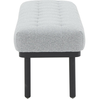 Olivia Boucle Bench by TOV Furniture. Made from boucle, iron, wood in a modern style.