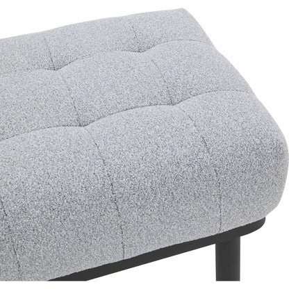 Olivia Boucle Bench by TOV Furniture. Made from boucle, iron, wood in a modern style.