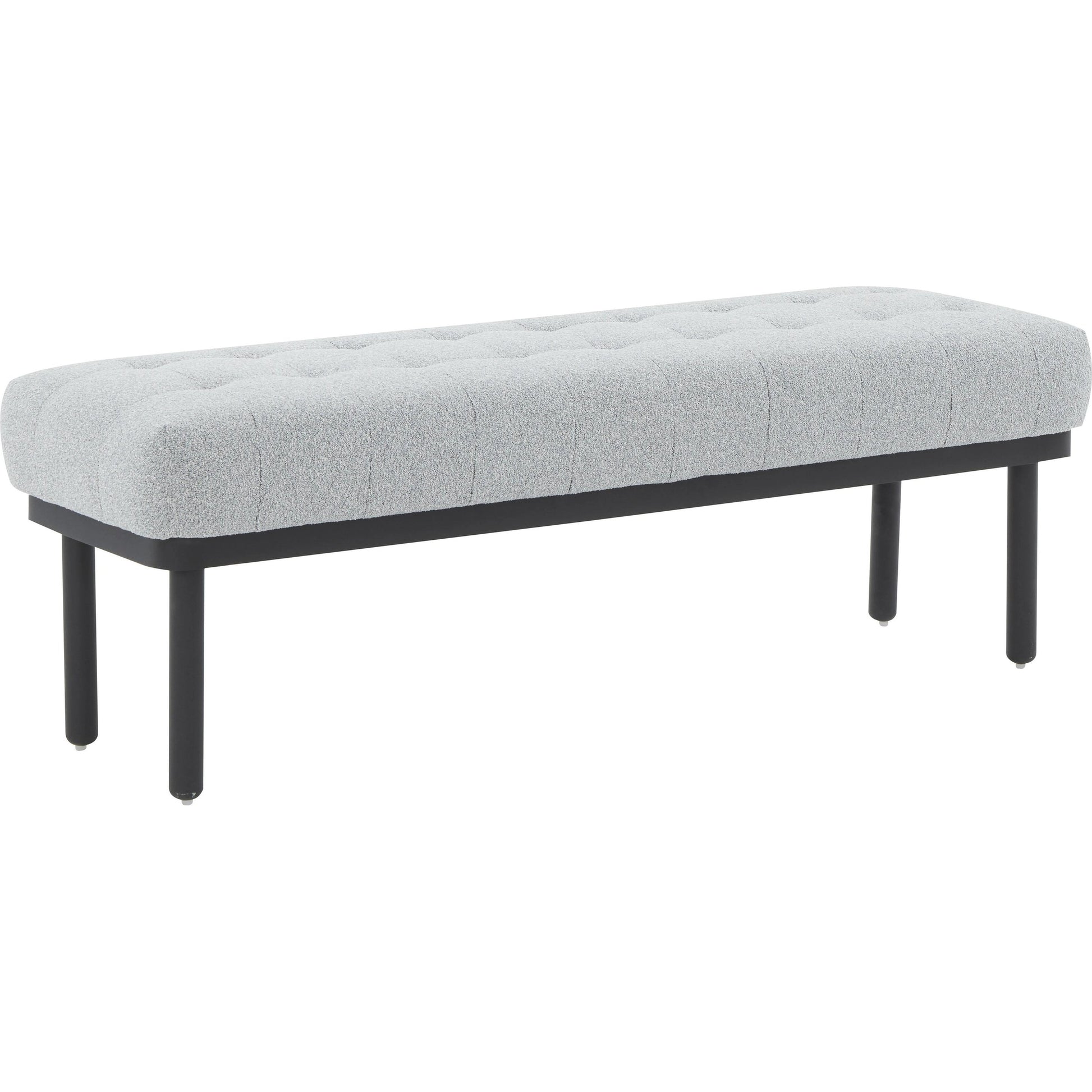 Olivia Boucle Bench by TOV Furniture. Made from boucle, iron, wood in a modern style.