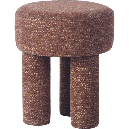 Claire Knubby Stool by TOV Furniture. Made from chenille, mdf in a modern style.