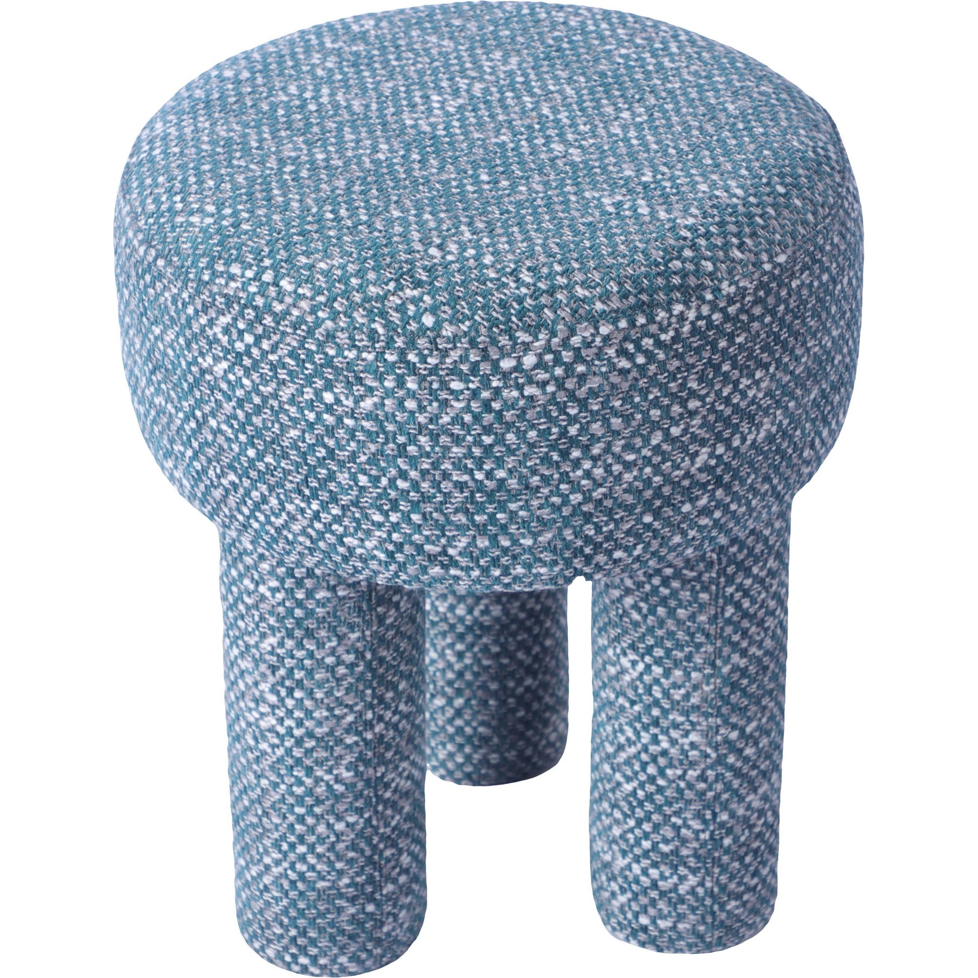 Claire Knubby Stool by TOV Furniture. Made from chenille, mdf in a modern style.
