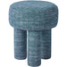 Claire Knubby Stool by TOV Furniture. Made from chenille, mdf in a modern style.