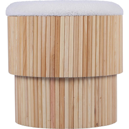 Sagano Tiered Storage Ottoman by TOV Furniture. Made from mdf, polyester in a cottage & farmhouse style.