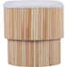 Sagano Tiered Storage Ottoman by TOV Furniture. Made from mdf, polyester in a cottage & farmhouse style.