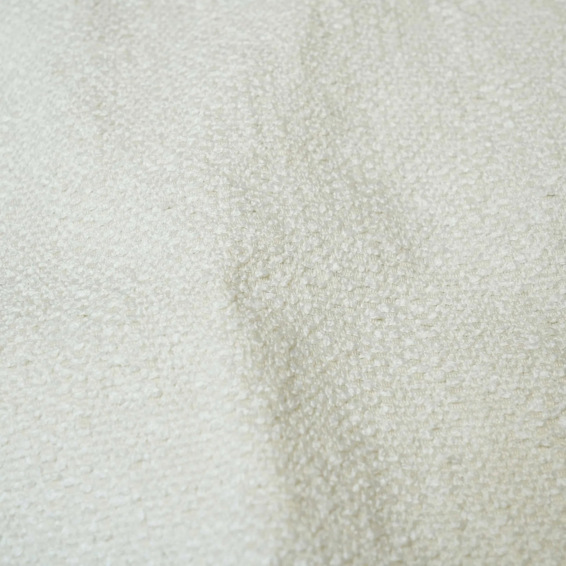 Sagano Dyed-Yarn Bench by TOV Furniture in white. Made from mdf, polyester in a modern style.