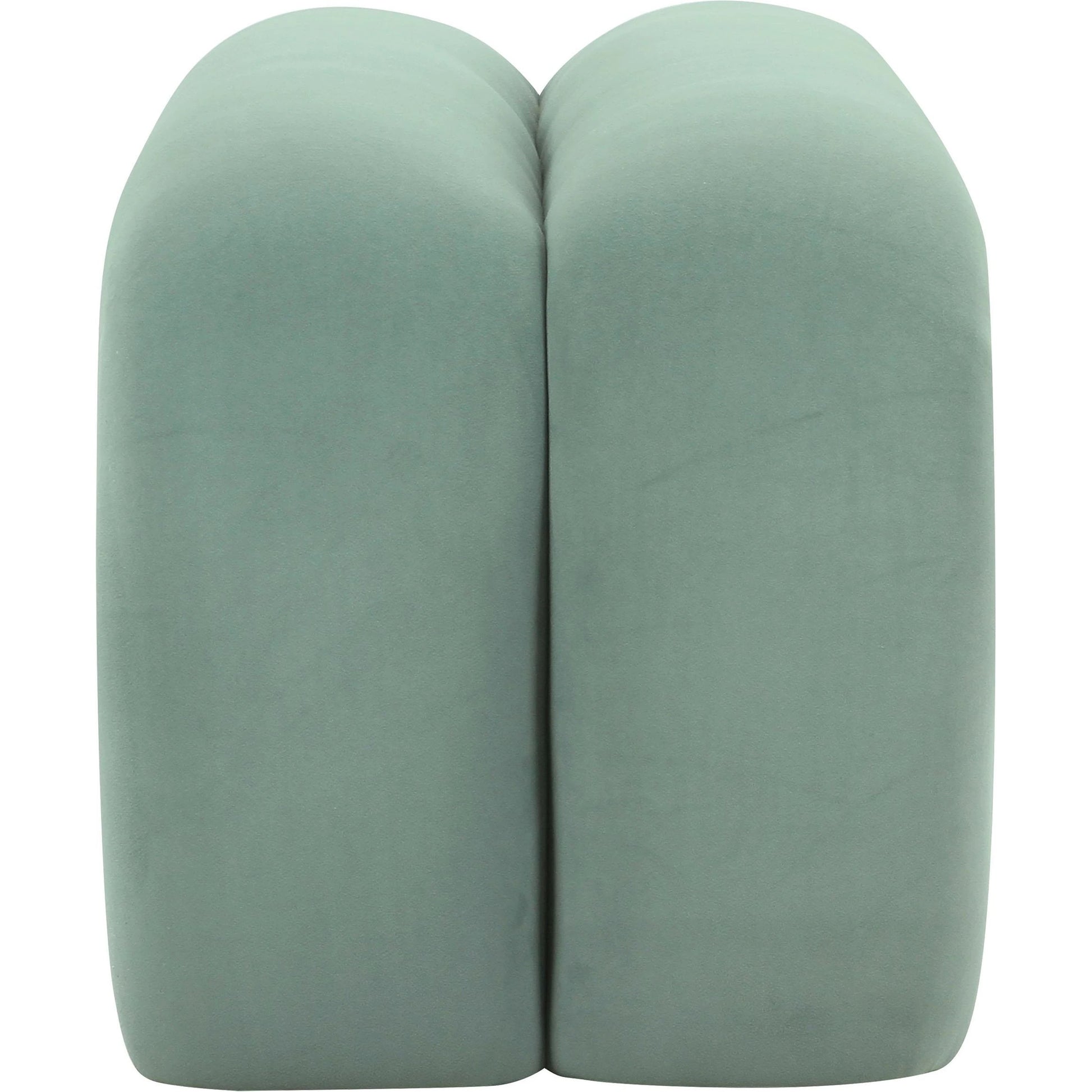 Leigh Velvet Channeled Bench by TOV Furniture. Made from velvet, wood in a modern style.