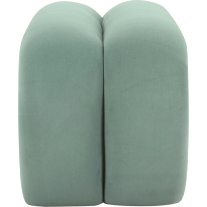 Leigh Velvet Channeled Bench by TOV Furniture. Made from velvet, wood in a modern style.