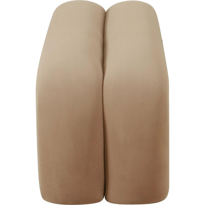 Leigh Velvet Channeled Bench by TOV Furniture. Made from velvet, wood in a modern style.