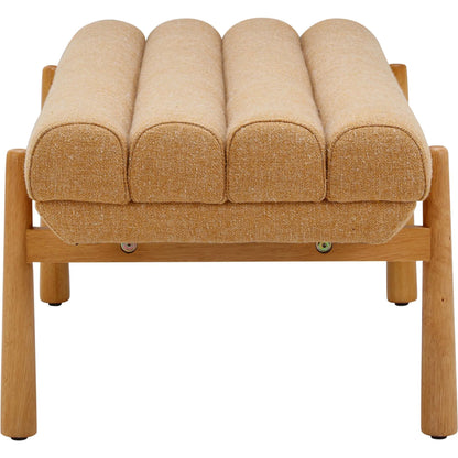 Julianna Sunflower Heavy Linen Bench by TOV Furniture in yellow. Made from linen, plywood, wood in a transitional style.