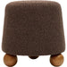 Jaine Boucle Stool by TOV Furniture. Made from boucle, plywood, wood in a unique style.