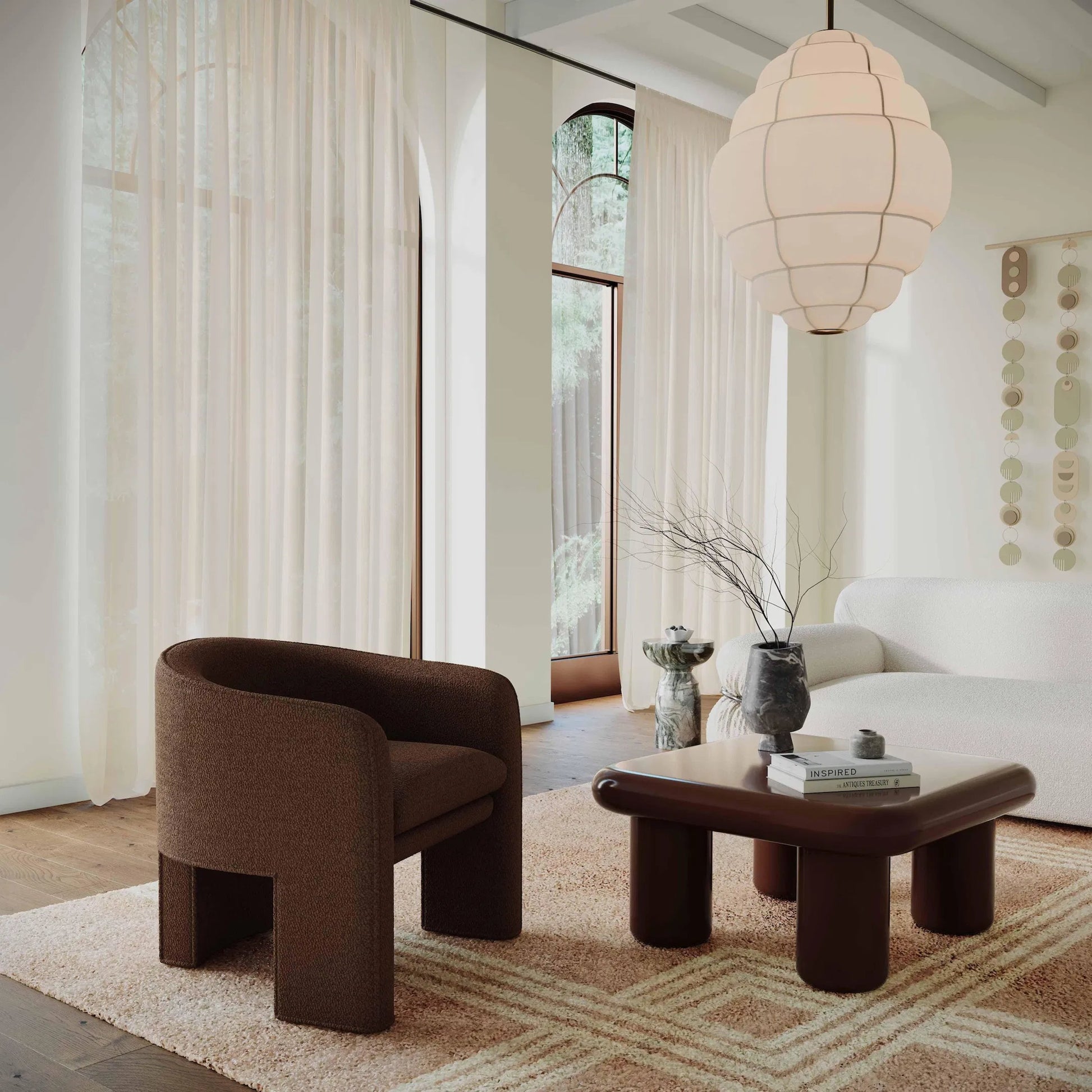 Memphis Coffee Table by TOV Furniture. Made from mdf in a unique style.