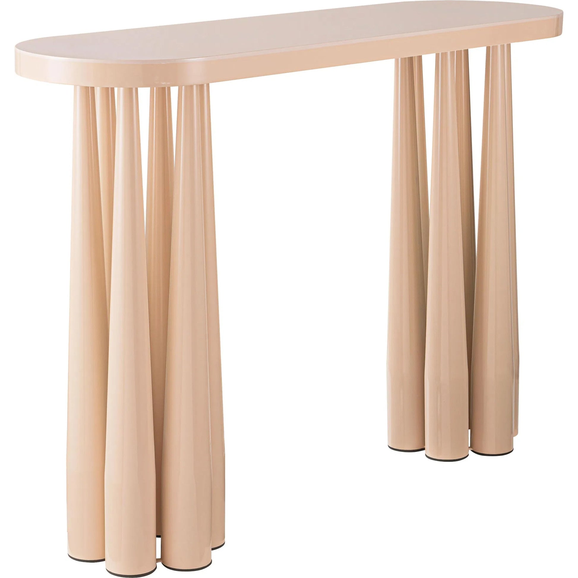 Titan Glossy Console Table by TOV Furniture. Made from mdf, steel in a eclectic & global style.