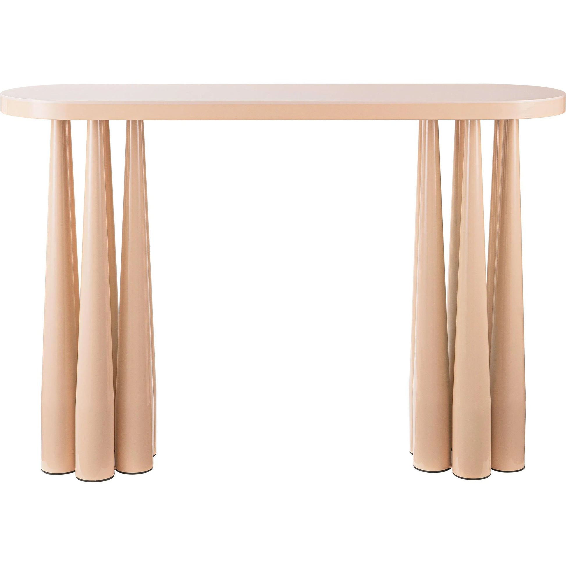 Titan Glossy Console Table by TOV Furniture. Made from mdf, steel in a unique style.
