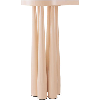 Titan Glossy Console Table by TOV Furniture. Made from mdf, steel in a eclectic & global style.