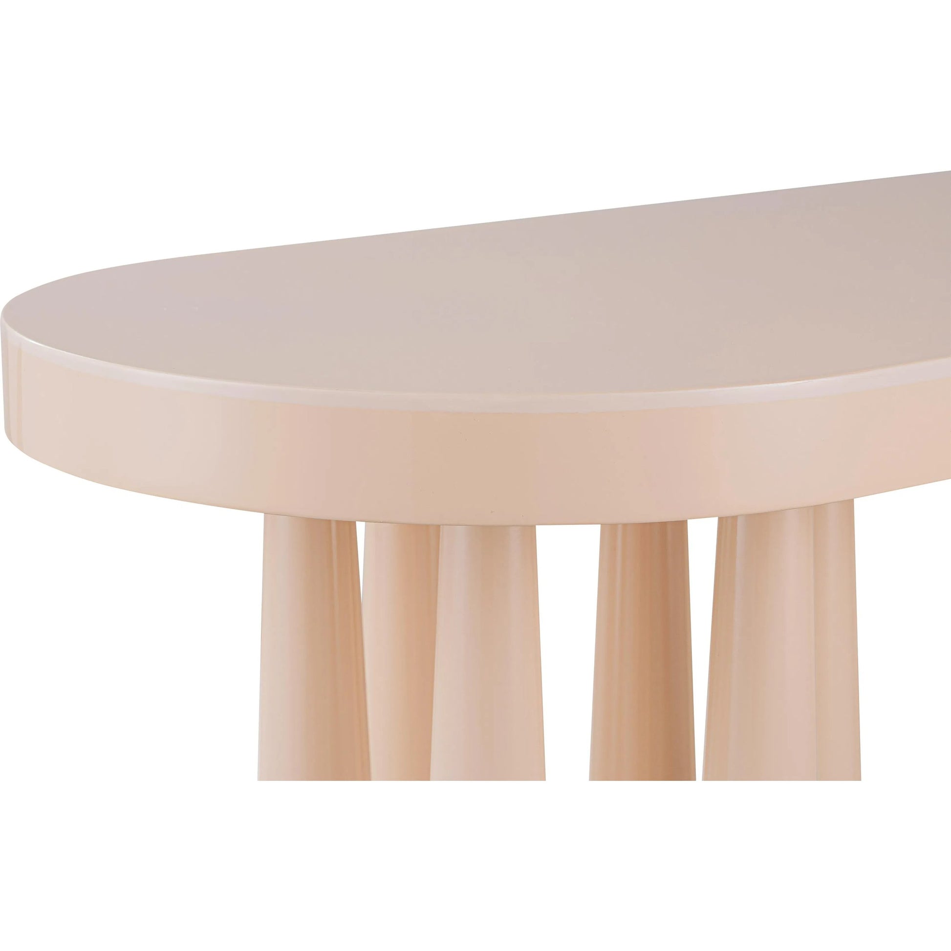 Titan Glossy Console Table by TOV Furniture. Made from mdf, steel in a eclectic & global style.