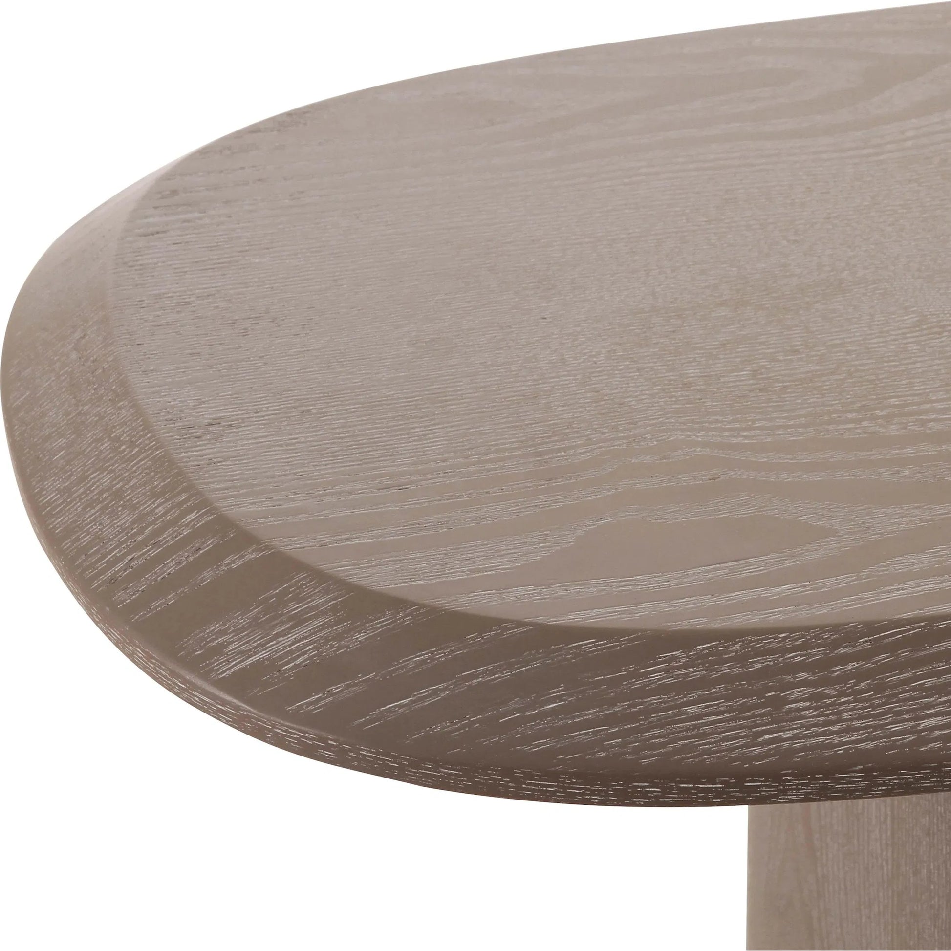 Rhema Console Table by TOV Furniture in washed ash. Made from ash veneer, mdf in a transitional style.
