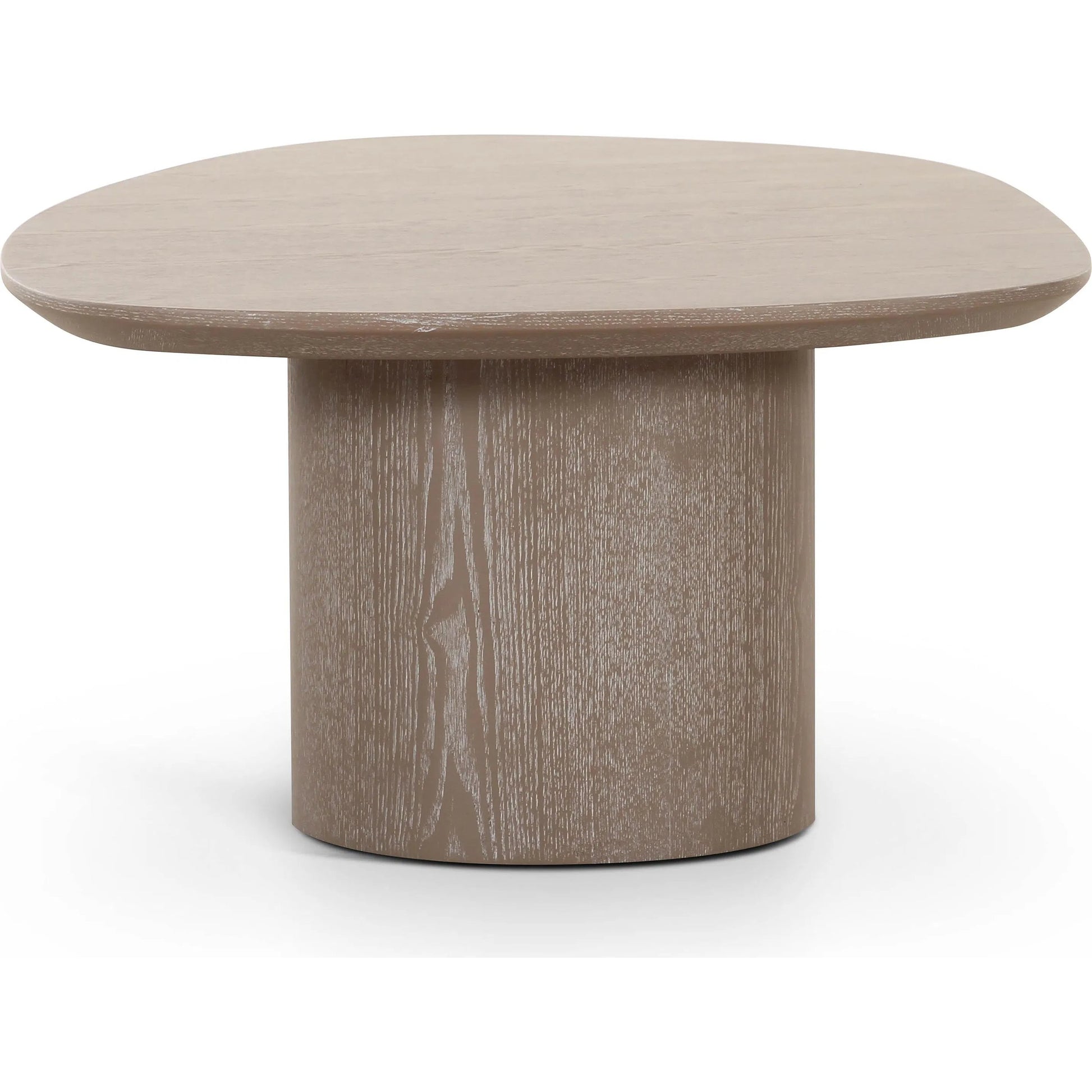 Rhema Oblong Coffee Table by TOV Furniture in washed ash. Made from mdf, veneer in a transitional style.