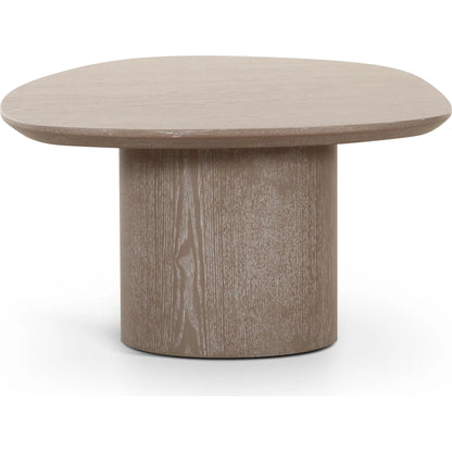 Rhema Oblong Coffee Table by TOV Furniture in washed ash. Made from mdf, veneer in a transitional style.
