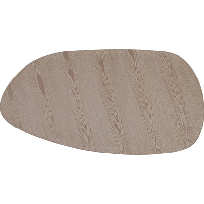 Rhema Oblong Coffee Table by TOV Furniture in washed ash. Made from mdf, veneer in a transitional style.