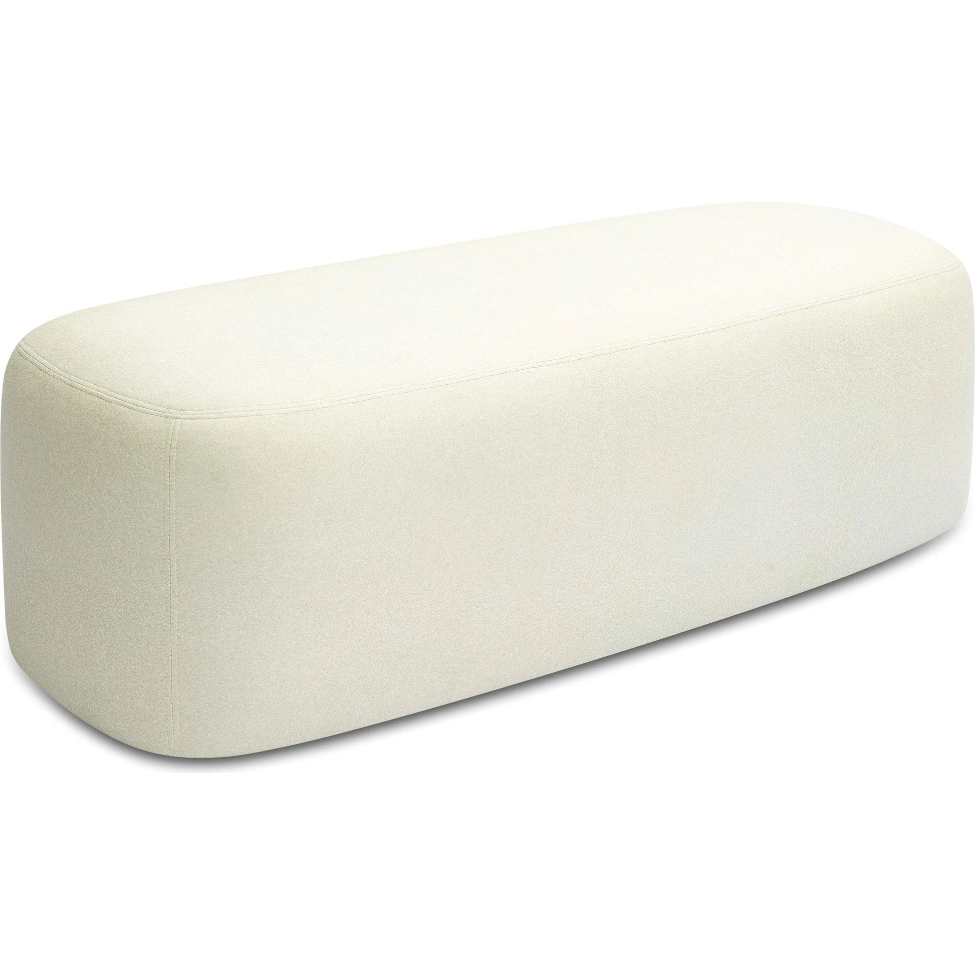 Graceland Faux Mohair Bench by TOV Furniture. Made from faux fur, plywood in a transitional style.