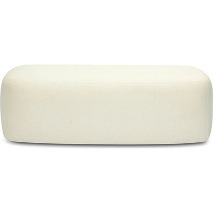 Graceland Faux Mohair Bench by TOV Furniture. Made from faux fur, plywood in a transitional style.