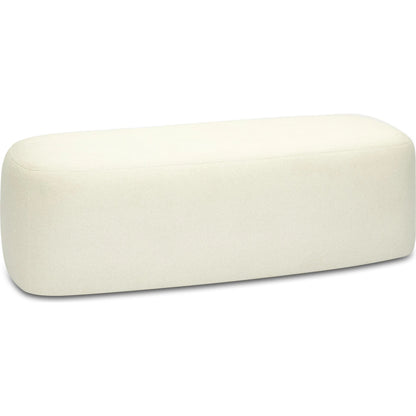 Graceland Faux Mohair Bench by TOV Furniture. Made from faux fur, plywood in a transitional style.