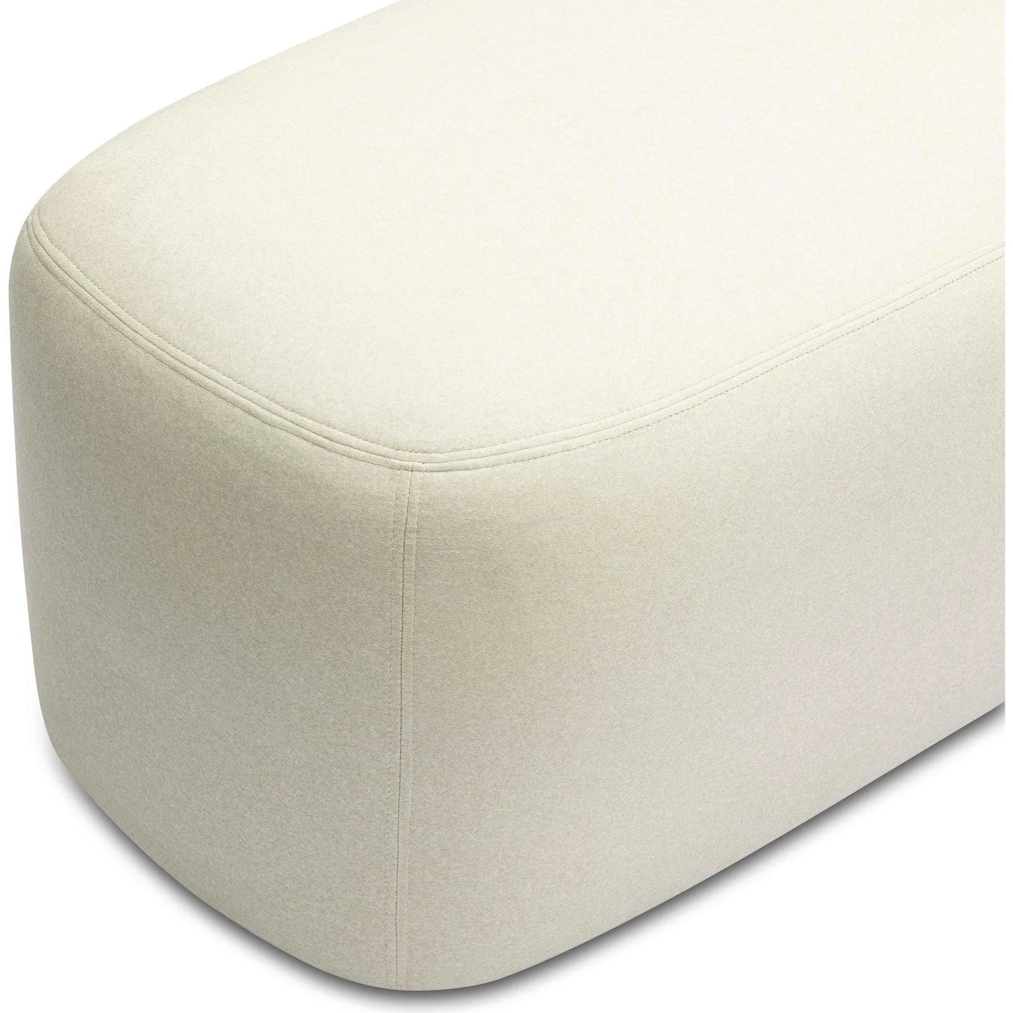 004 SI-2320883 | Closeup | Graceland Faux Mohair Bench by TOV Furniture. Made from faux fur, plywood in a transitional style.
