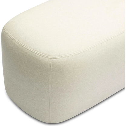 Graceland Faux Mohair Bench by TOV Furniture. Made from faux fur, plywood in a transitional style.