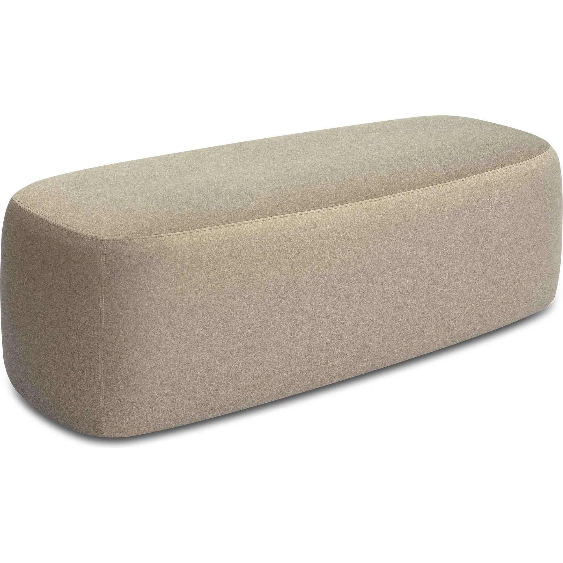 Graceland Faux Mohair Bench by TOV Furniture. Made from faux fur, plywood in a transitional style.