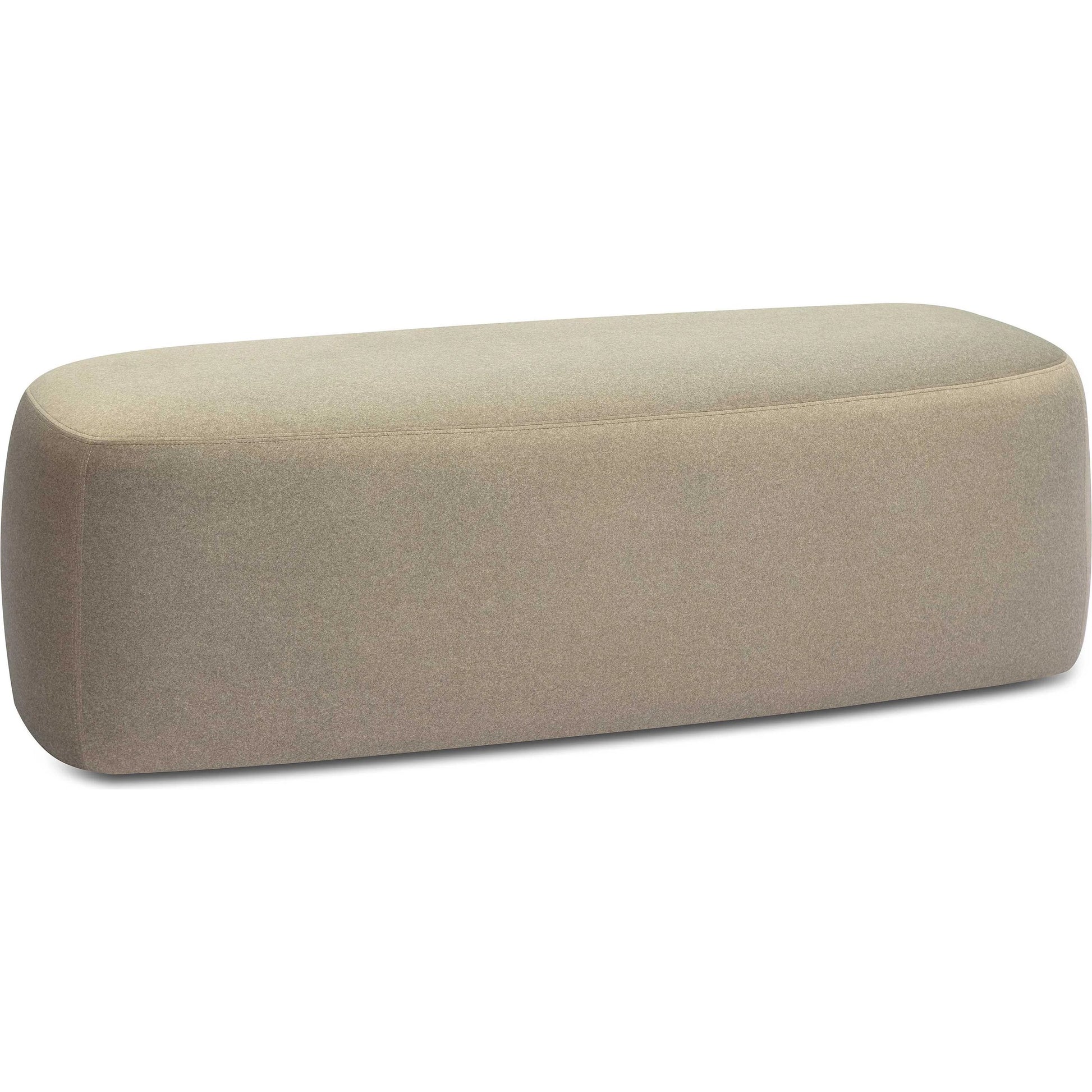 Graceland Faux Mohair Bench by TOV Furniture. Made from faux fur, plywood in a transitional style.