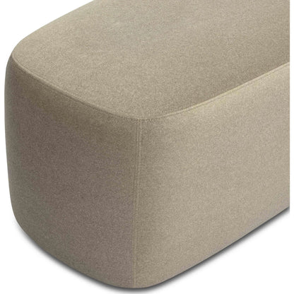 Graceland Faux Mohair Bench by TOV Furniture. Made from faux fur, plywood in a transitional style.