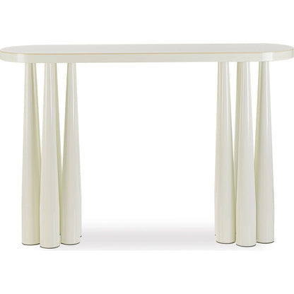 Titan Glossy Console Table by TOV Furniture. Made from mdf, steel in a unique style.