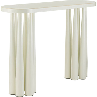Titan Glossy Console Table by TOV Furniture. Made from mdf, steel in a unique style.