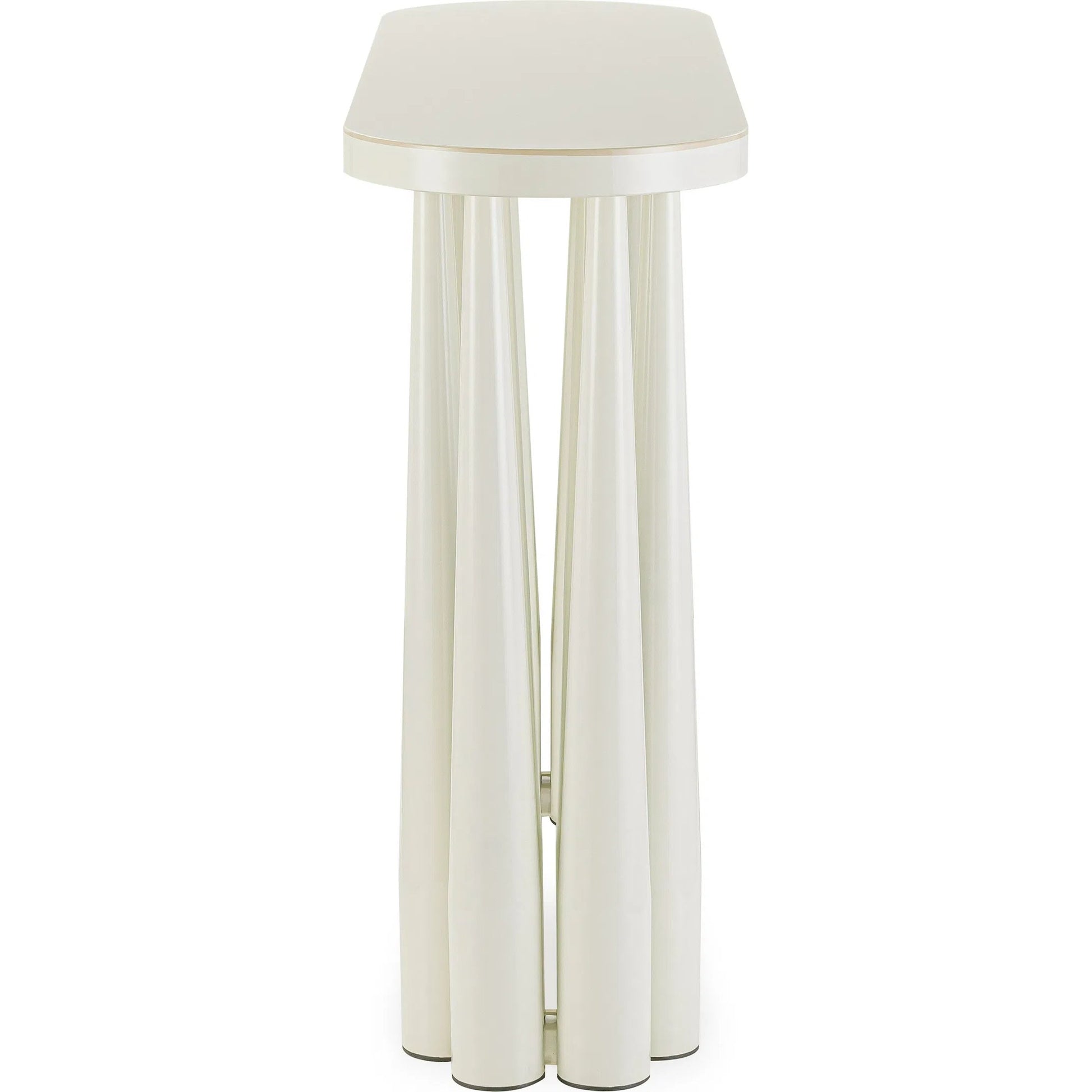 Titan Glossy Console Table by TOV Furniture. Made from mdf, steel in a unique style.