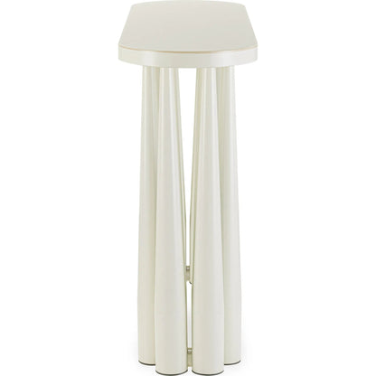 Titan Glossy Console Table by TOV Furniture. Made from mdf, steel in a unique style.