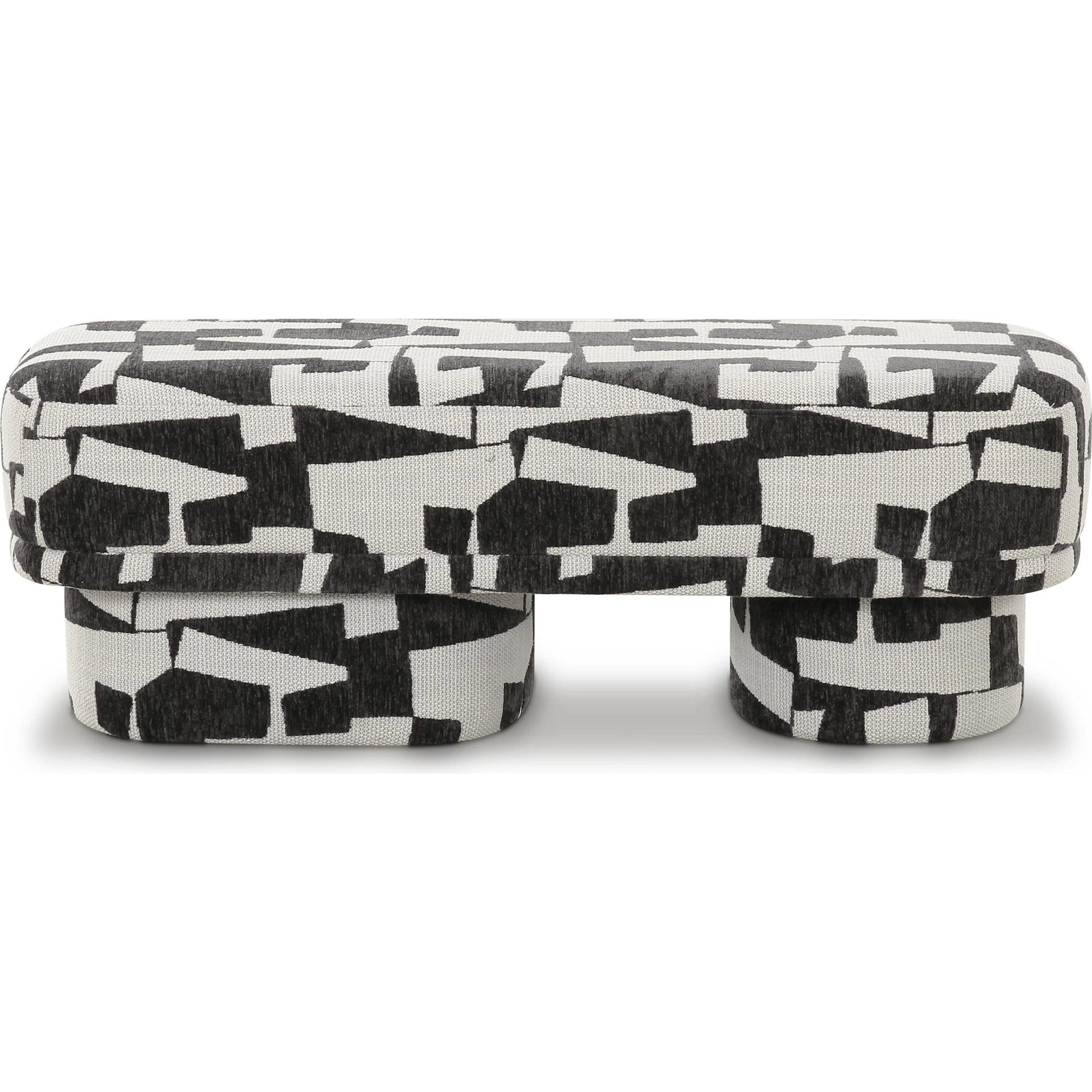 Lena Jacquard Bench by TOV Furniture. Made from jacquard, plywood in a eclectic & global style.